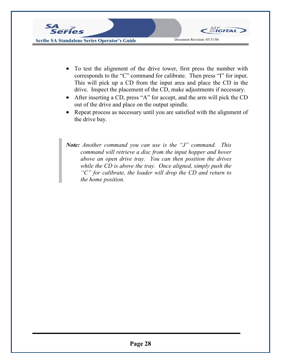 Page 28 | MF Digital SCRIBE SA 3000 User Manual | Page 28 / 72