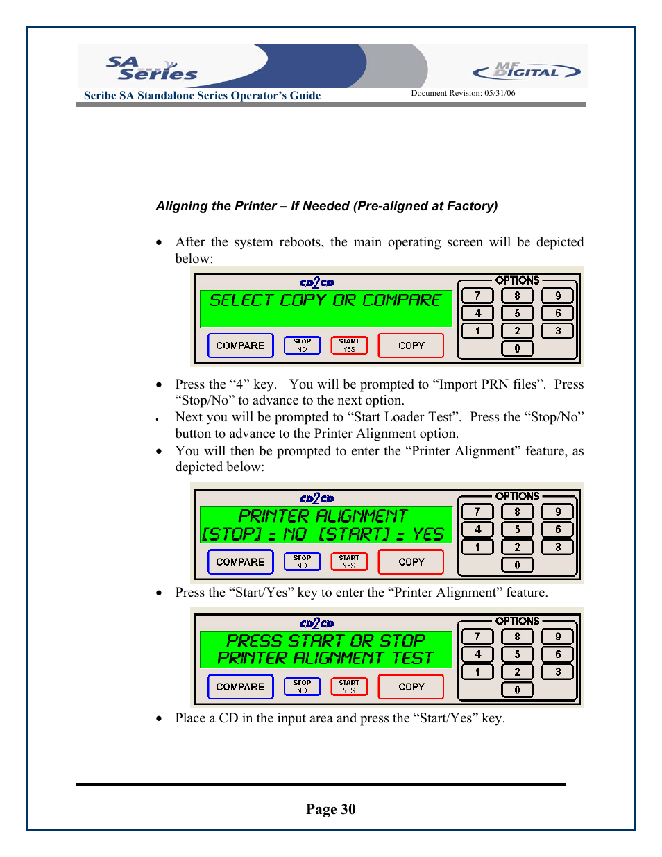 Page 30 | MF Digital SCRIBE SA 3000 User Manual | Page 30 / 72