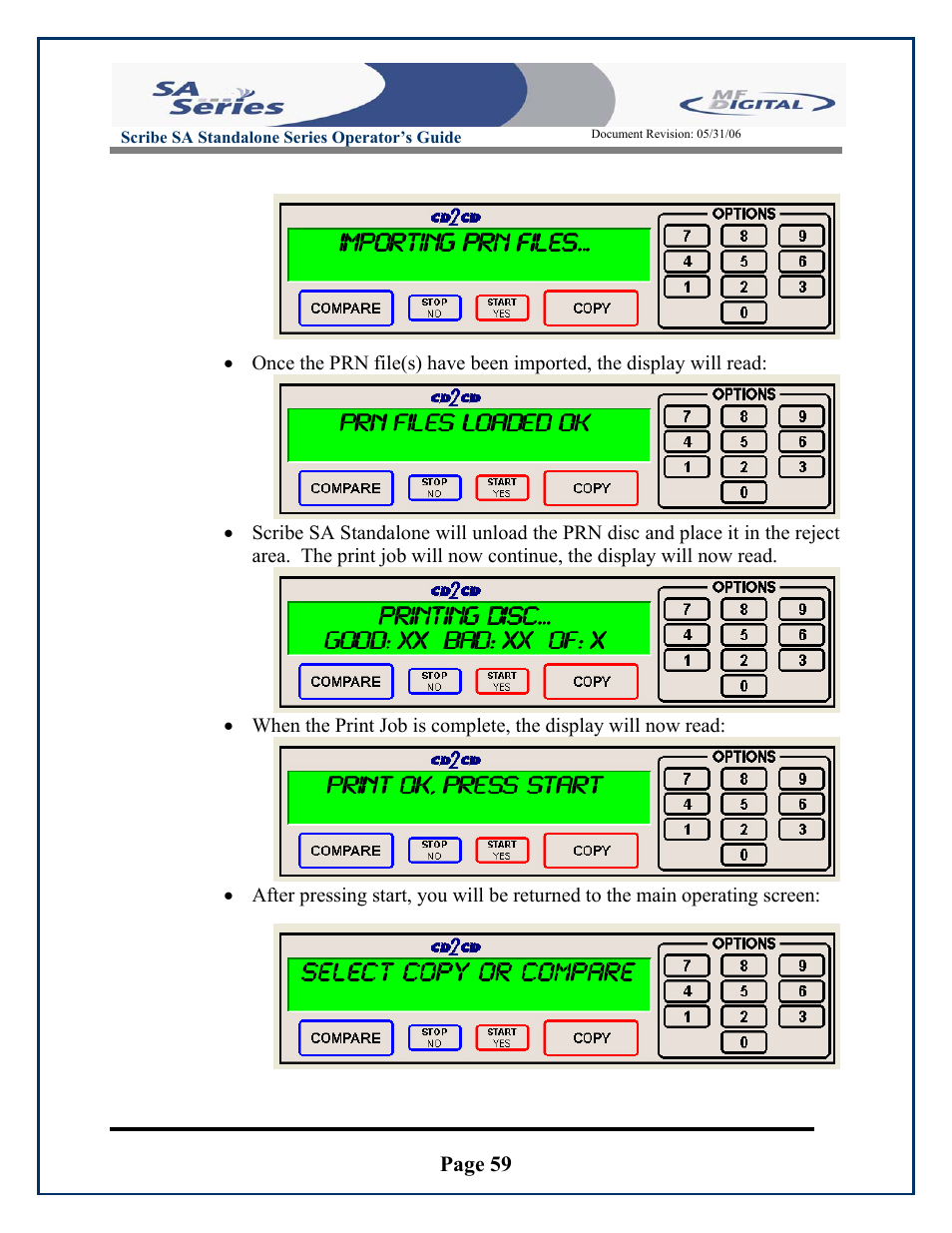 Page 59 | MF Digital SCRIBE SA 3000 User Manual | Page 59 / 72