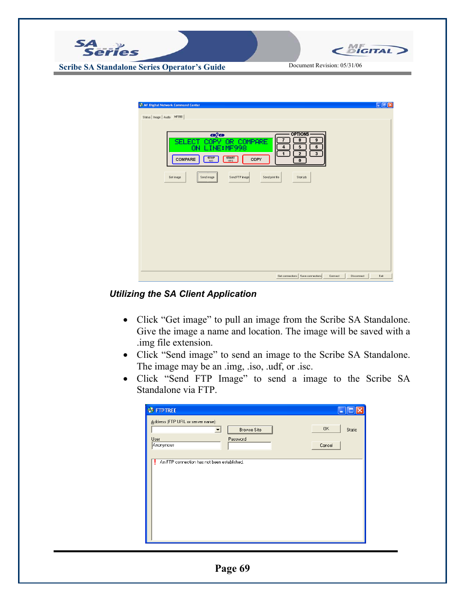 Page 69 | MF Digital SCRIBE SA 3000 User Manual | Page 69 / 72