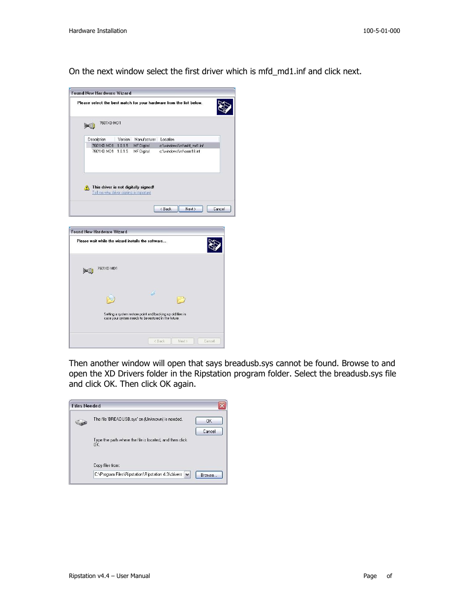 MF Digital Ripstation Lite v4.4.11.0 User Manual | Page 13 / 43