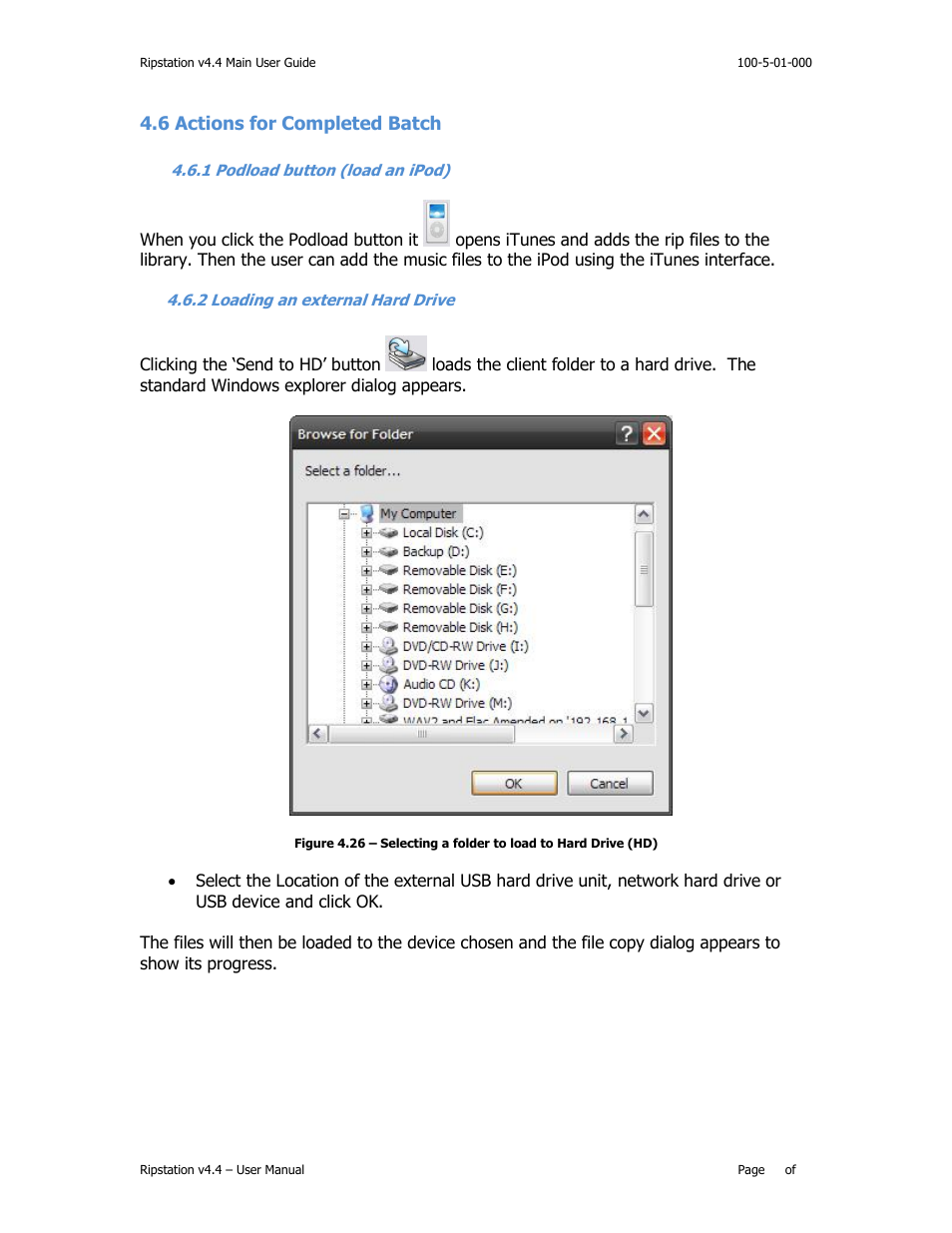 Ctions for, Ompleted, Atch | Odload button, Load an i, Oading an external, Rive | MF Digital Ripstation Lite v4.4.11.0 User Manual | Page 39 / 43