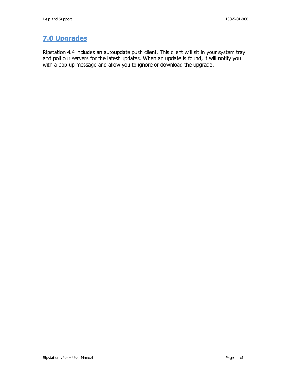 0 upgrades | MF Digital Ripstation Lite v4.4.11.0 User Manual | Page 43 / 43