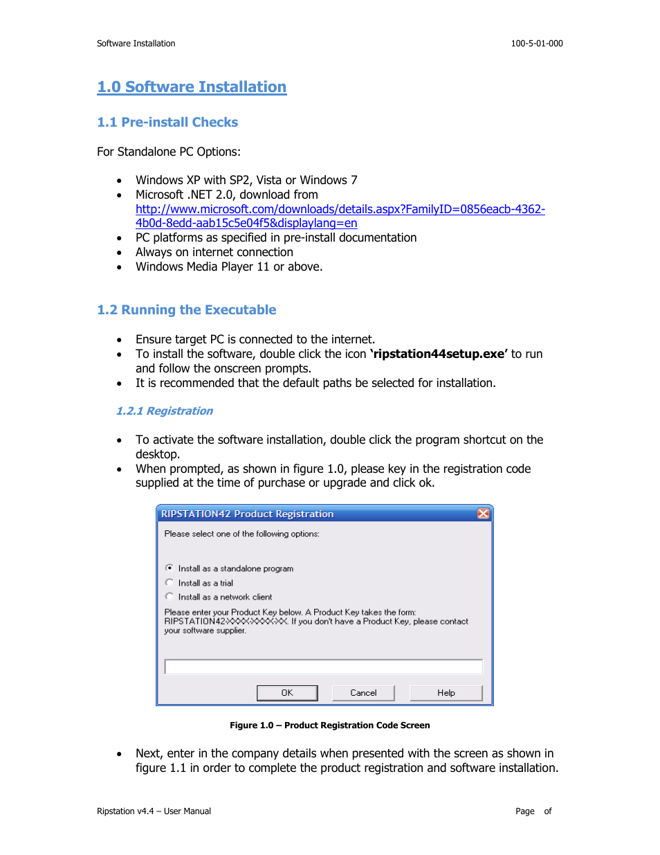 0 software installation, Install, Hecks | Unning the, Xecutable, Egistration | MF Digital Ripstation Lite v4.4.11.0 User Manual | Page 8 / 43