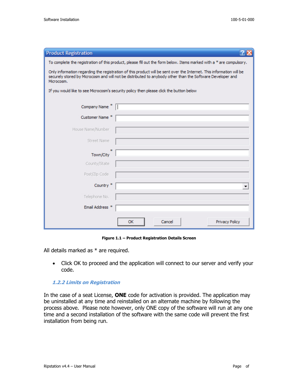 Imits on, Egistration | MF Digital Ripstation Lite v4.4.11.0 User Manual | Page 9 / 43