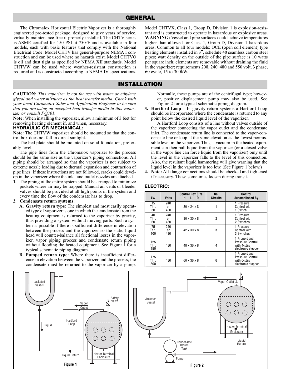 General, Installation | Chromalox PQ431 User Manual | Page 2 / 4