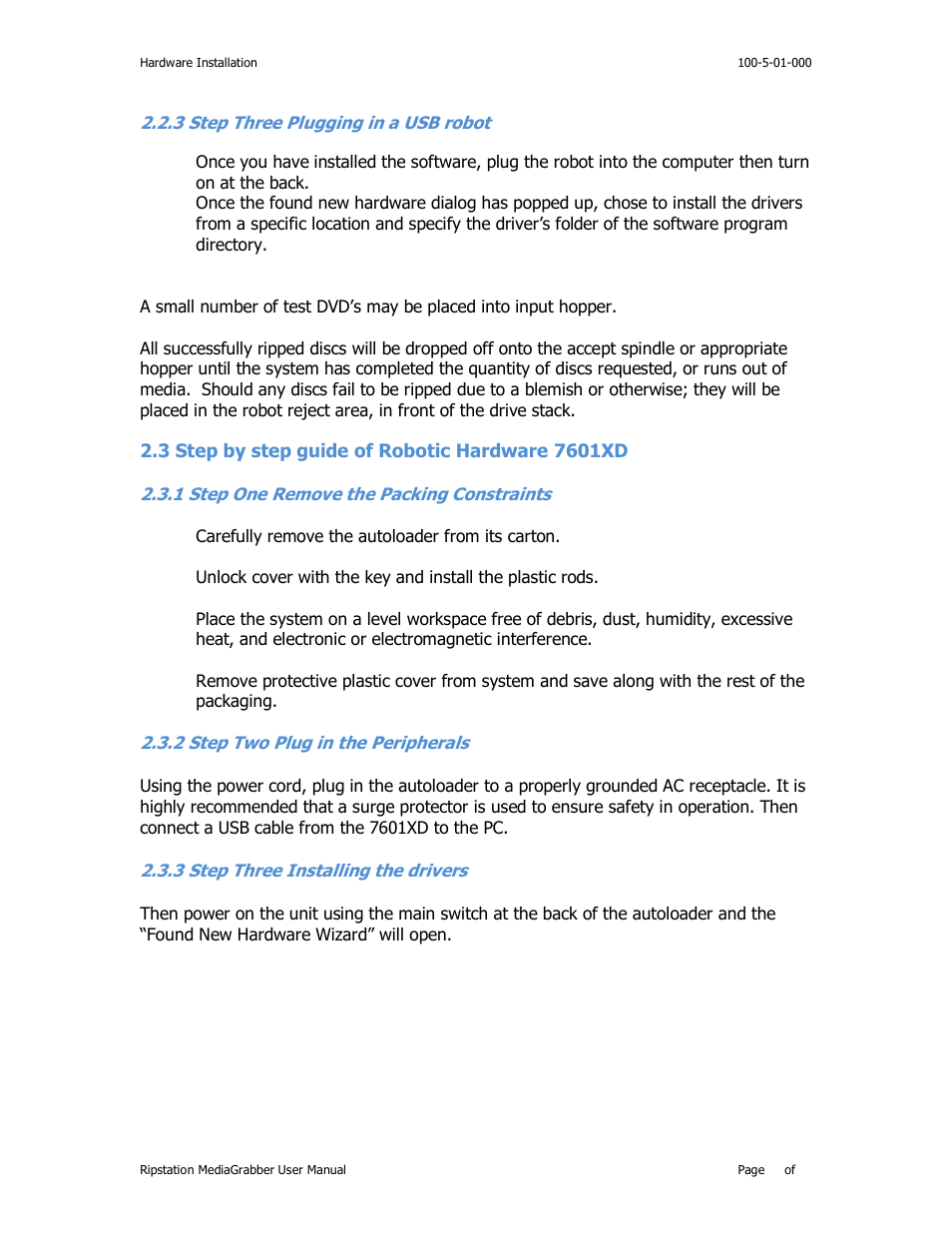 3 step three plugging in a usb robot 12, Hree, Lugging in a | Robot | MF Digital Ripstation MediaGrabber V1.0.29.0 User Manual | Page 12 / 33