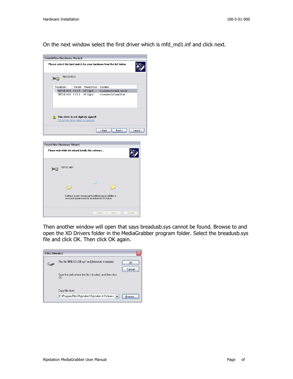 MF Digital Ripstation MediaGrabber V1.0.29.0 User Manual | Page 14 / 33