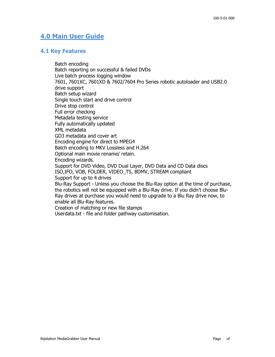 0 main user guide 19, 1 key features 19, Eatures | 0 main user guide | MF Digital Ripstation MediaGrabber V1.0.29.0 User Manual | Page 19 / 33