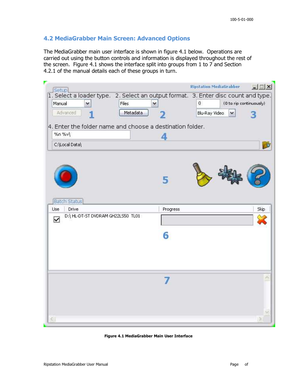 2 mediagrabber main screen: advanced options 20, Edia, Rabber | Creen, Dvanced, Ptions | MF Digital Ripstation MediaGrabber V1.0.29.0 User Manual | Page 20 / 33