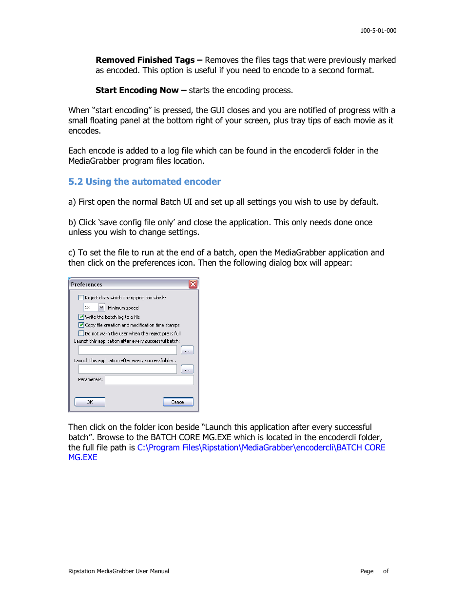 2 using the automated encoder 31, Sing the automated encoder | MF Digital Ripstation MediaGrabber V1.0.29.0 User Manual | Page 31 / 33
