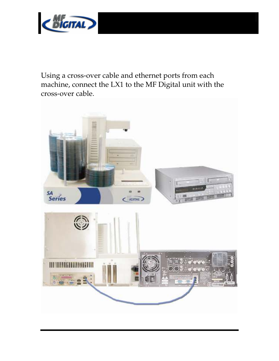 Connection | MF Digital SCRIBE SA LX1 & 3102 User Manual | Page 2 / 10