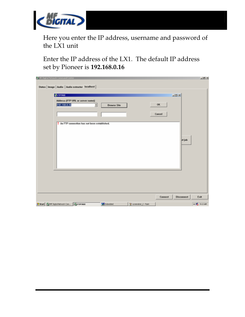 Page 5 | MF Digital LX1 & 5906 User Manual | Page 5 / 10
