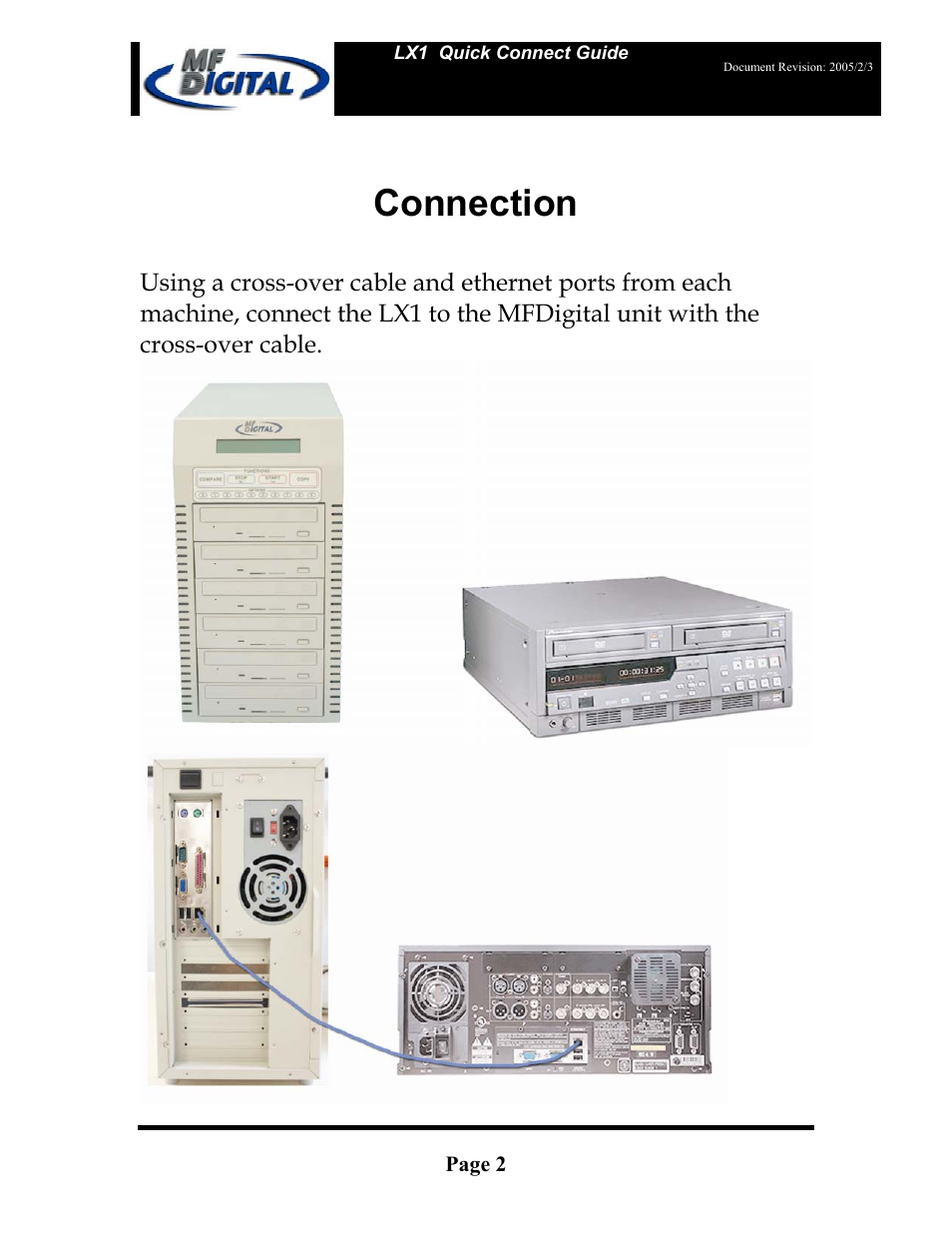 Connection, Page 2 | MF Digital SCRIBE ЕС LX1 & 5906 User Manual | Page 2 / 10