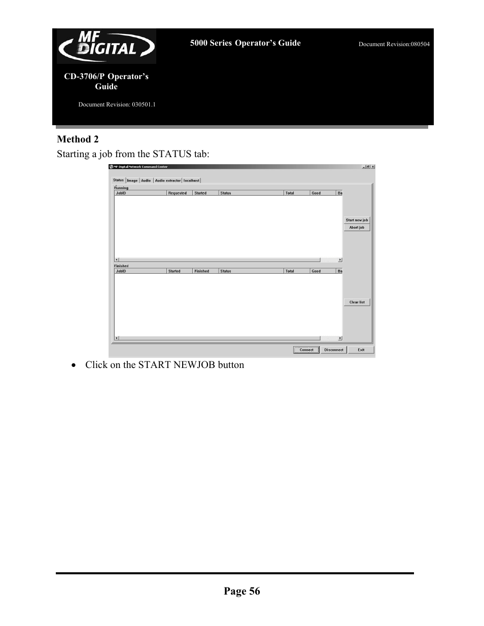 Page 56 | MF Digital 5000 Series User Manual | Page 57 / 65