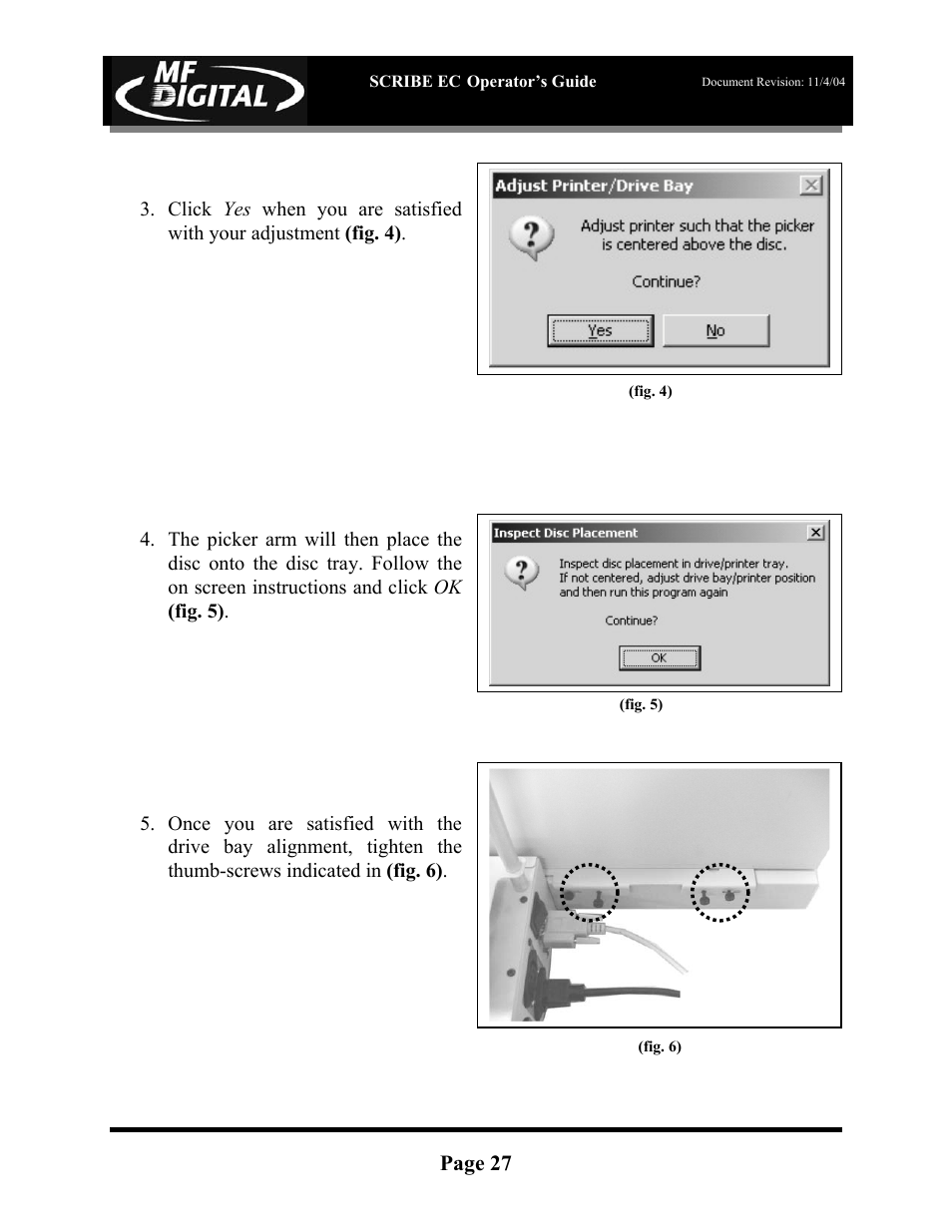 MF Digital SCRIBE EC PC-Based Series User Manual | Page 28 / 91