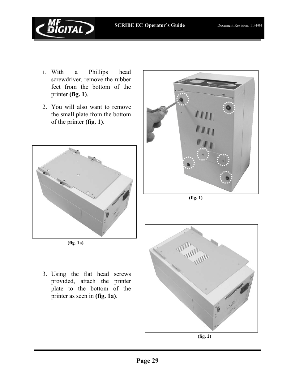 Page 29 | MF Digital SCRIBE EC PC-Based Series User Manual | Page 30 / 91