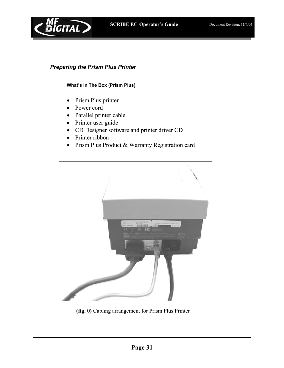 Page 31 | MF Digital SCRIBE EC PC-Based Series User Manual | Page 32 / 91