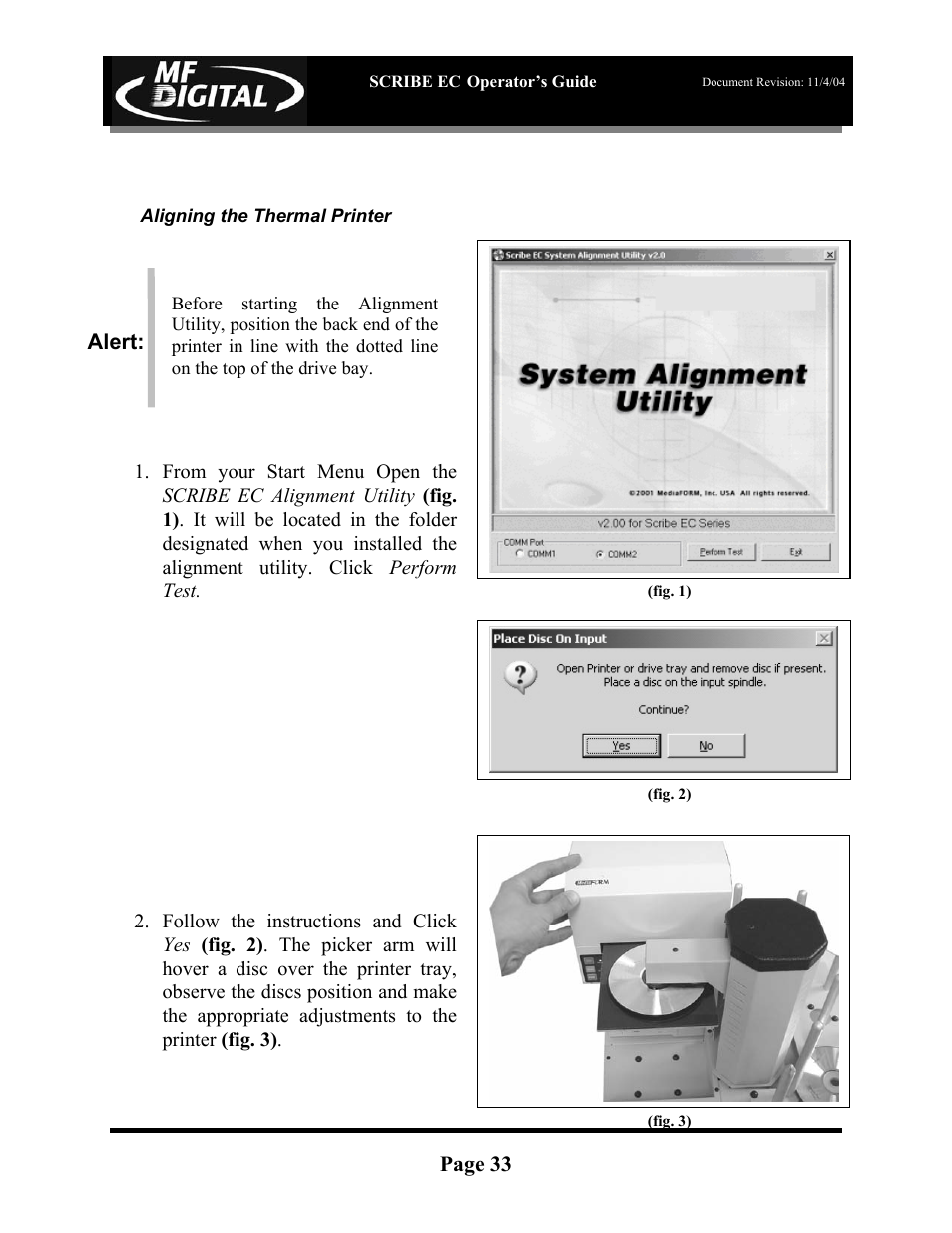 MF Digital SCRIBE EC PC-Based Series User Manual | Page 34 / 91