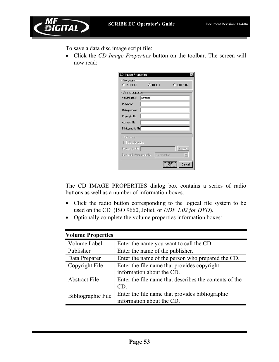 MF Digital SCRIBE EC PC-Based Series User Manual | Page 54 / 91