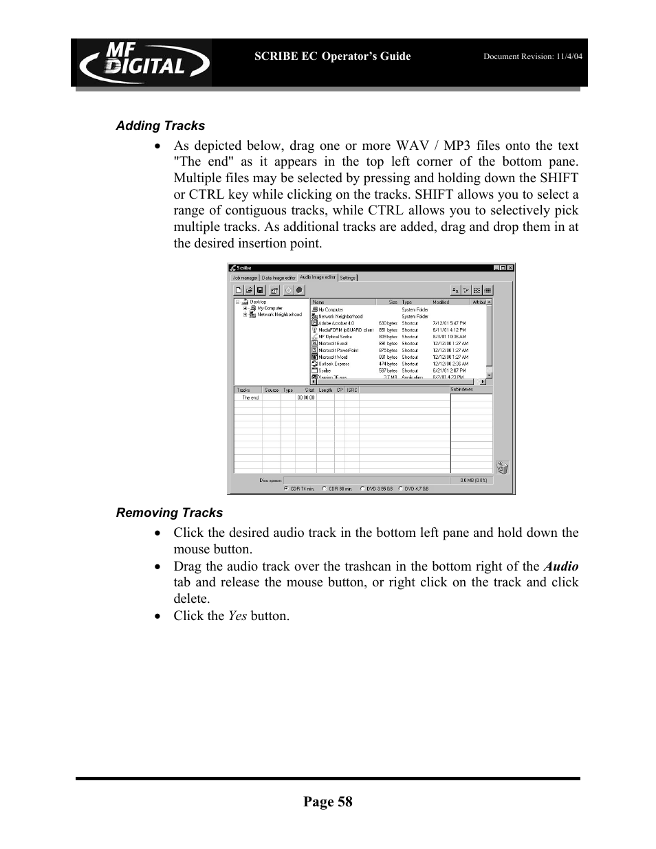 MF Digital SCRIBE EC PC-Based Series User Manual | Page 59 / 91