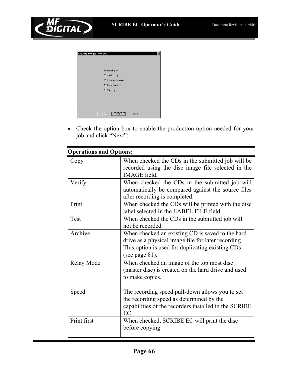 MF Digital SCRIBE EC PC-Based Series User Manual | Page 67 / 91