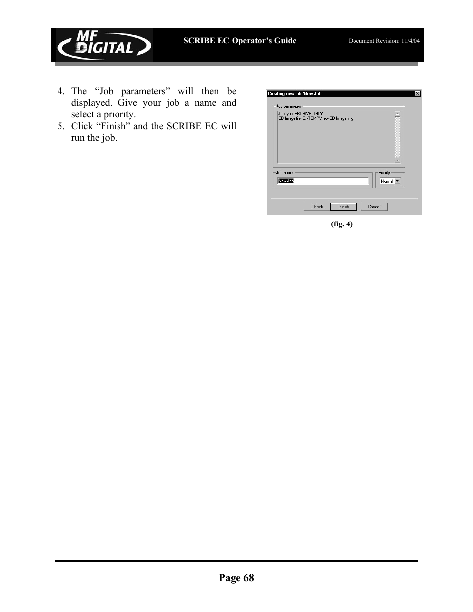 MF Digital SCRIBE EC PC-Based Series User Manual | Page 69 / 91