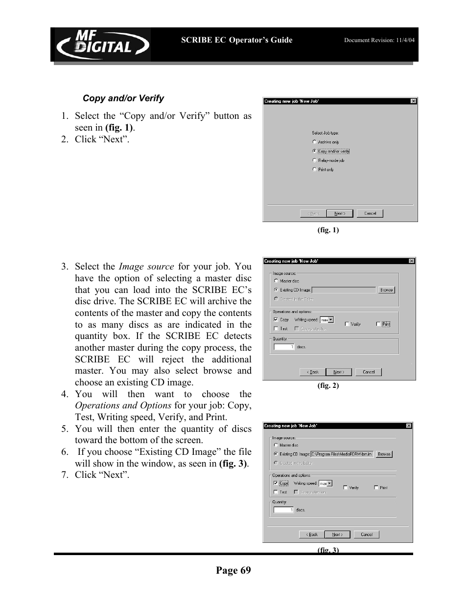 MF Digital SCRIBE EC PC-Based Series User Manual | Page 70 / 91