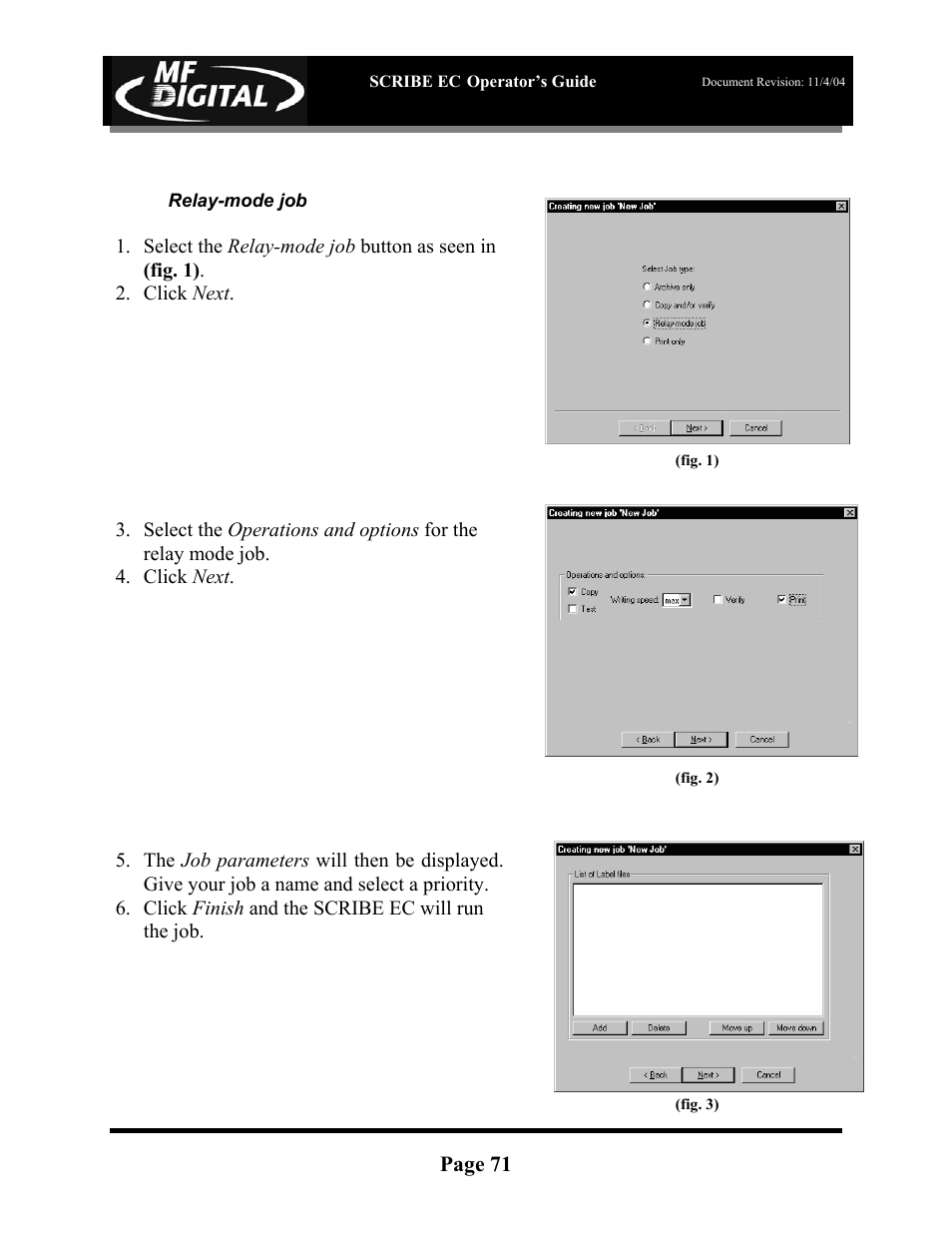 MF Digital SCRIBE EC PC-Based Series User Manual | Page 72 / 91