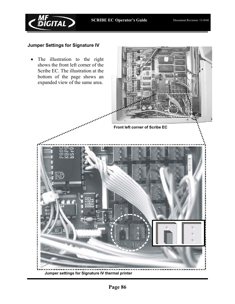 Page 86 | MF Digital SCRIBE EC PC-Based Series User Manual | Page 87 / 91