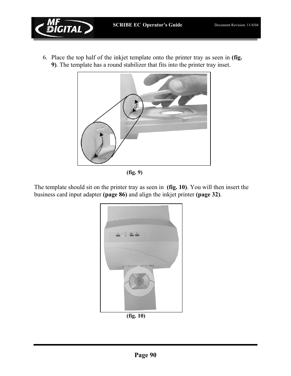 MF Digital SCRIBE EC PC-Based Series User Manual | Page 91 / 91