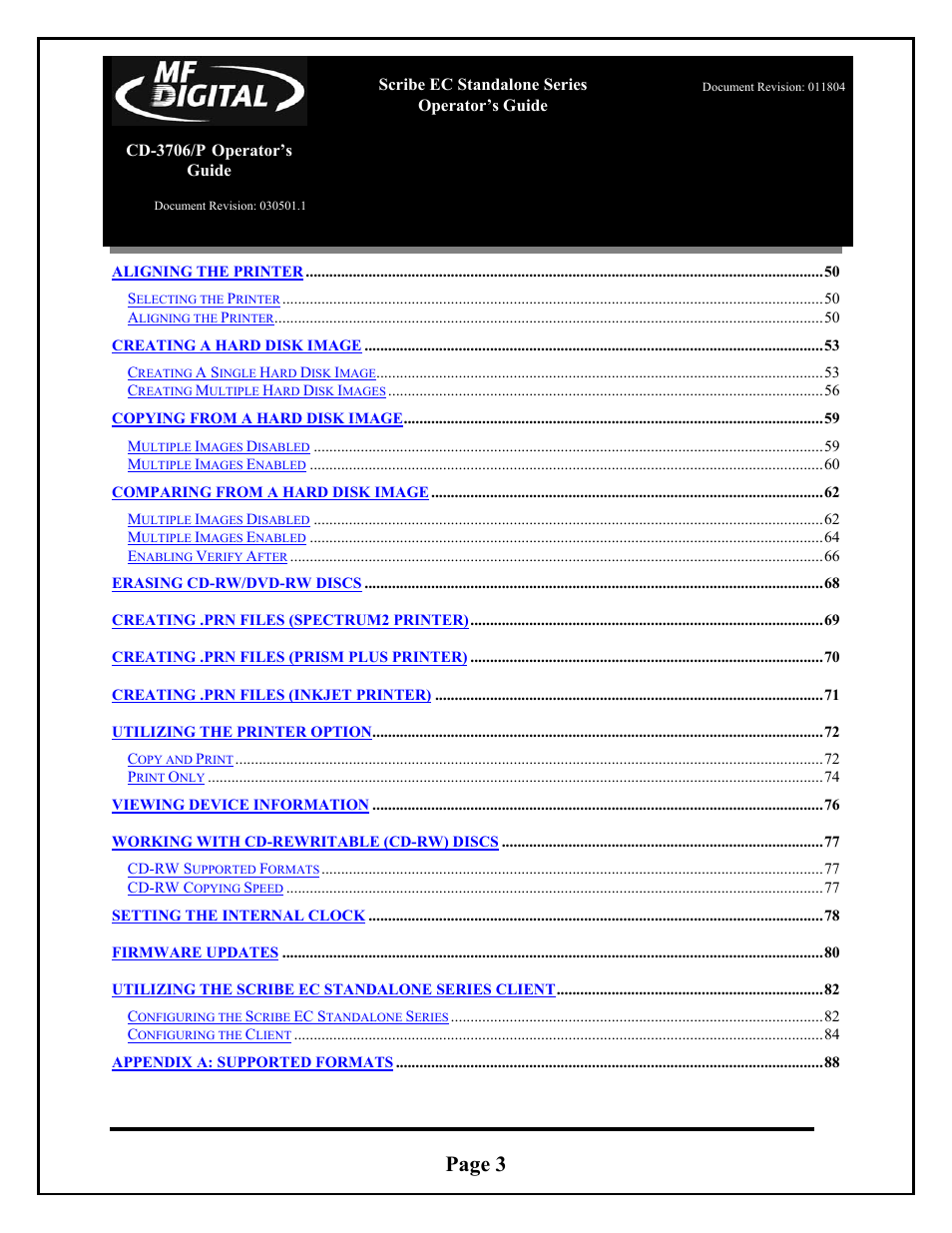 Page 3 | MF Digital SCRIBE EC_PC_manual User Manual | Page 3 / 63