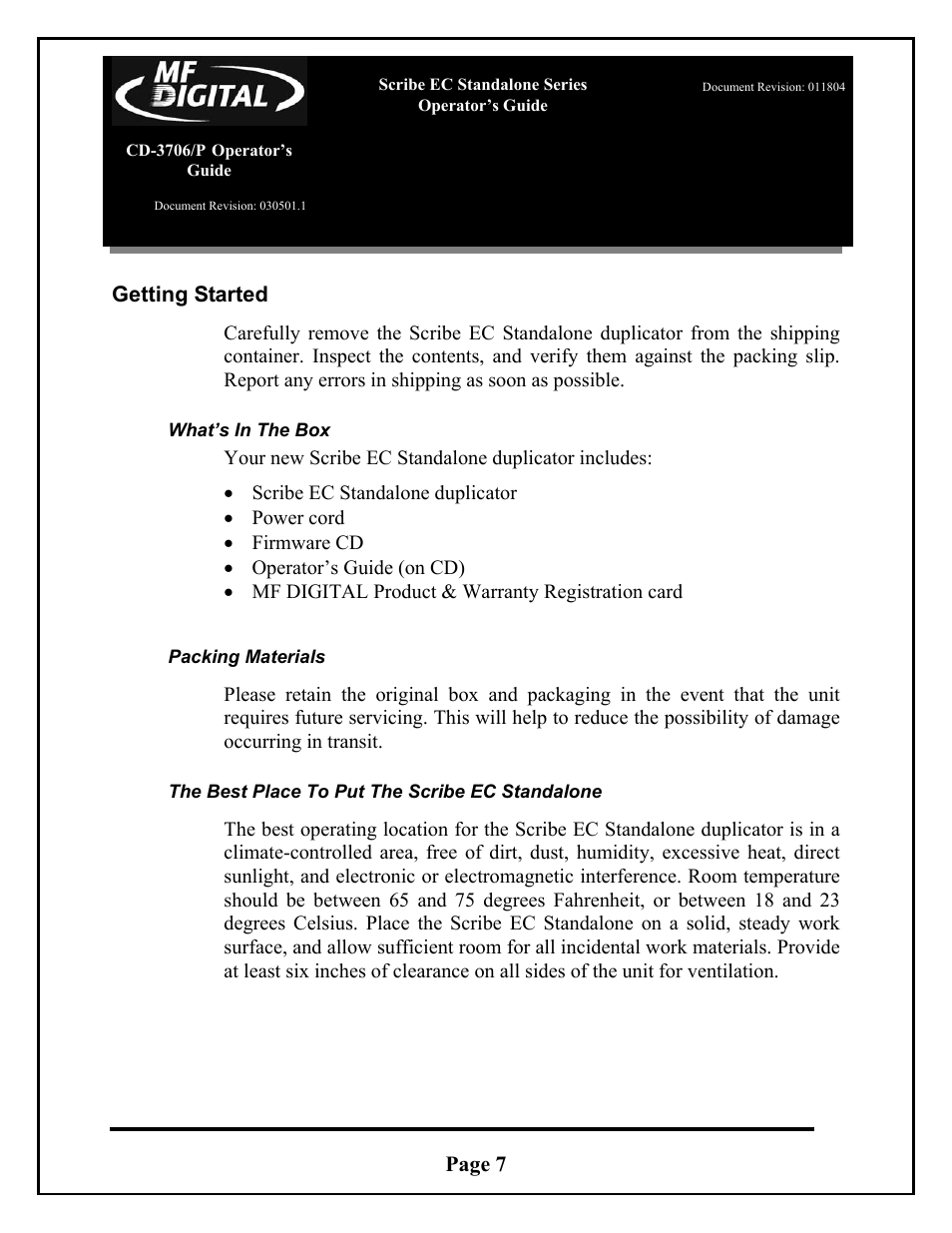 MF Digital SCRIBE EC_PC_manual User Manual | Page 7 / 63