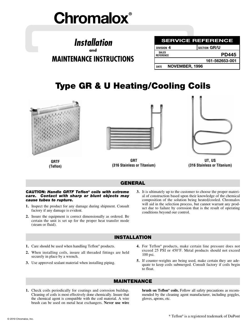 Chromalox NOR FOUND PD445 User Manual | 2 pages