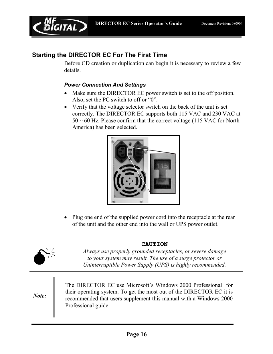 MF Digital Director EC Publishing Series User Manual | Page 17 / 87