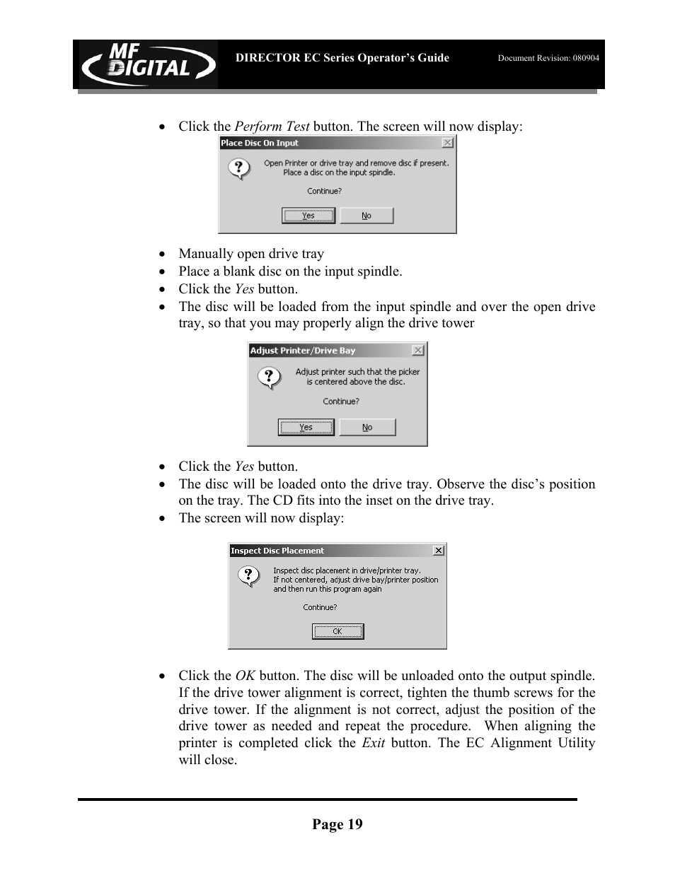 MF Digital Director EC Publishing Series User Manual | Page 20 / 87