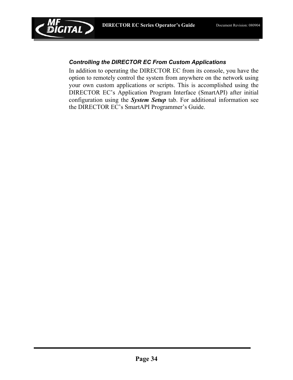 MF Digital Director EC Publishing Series User Manual | Page 35 / 87