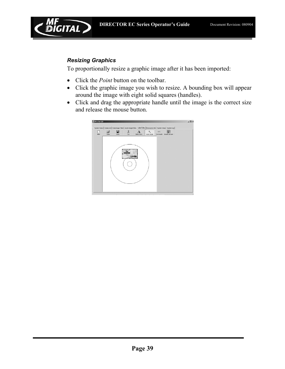 MF Digital Director EC Publishing Series User Manual | Page 40 / 87