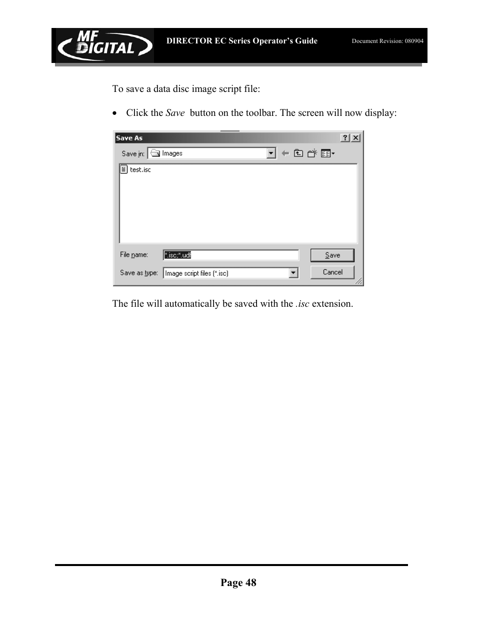 MF Digital Director EC Publishing Series User Manual | Page 49 / 87