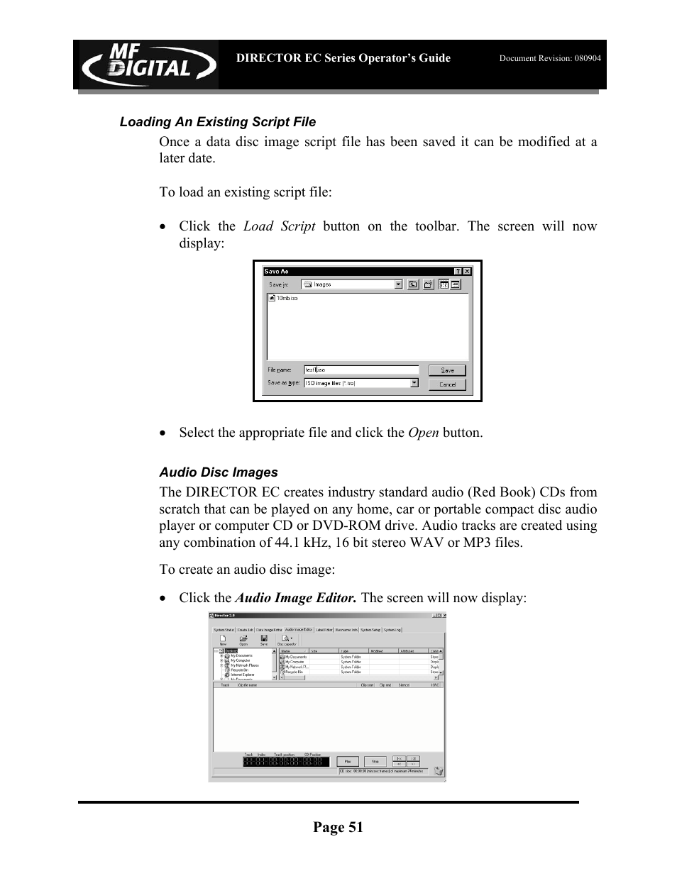 MF Digital Director EC Publishing Series User Manual | Page 52 / 87