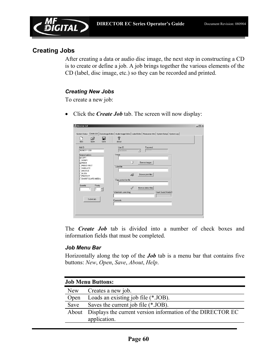 MF Digital Director EC Publishing Series User Manual | Page 61 / 87
