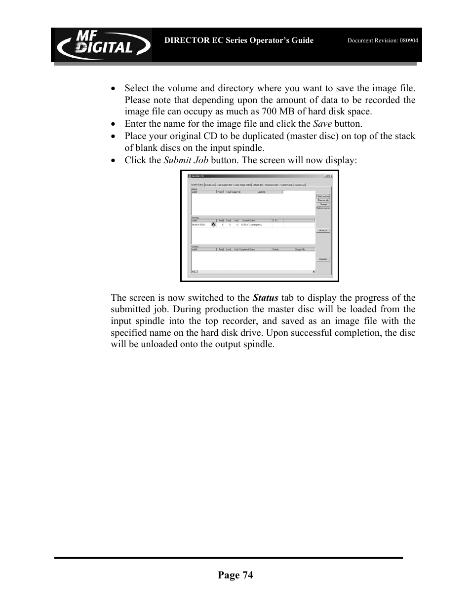 MF Digital Director EC Publishing Series User Manual | Page 75 / 87