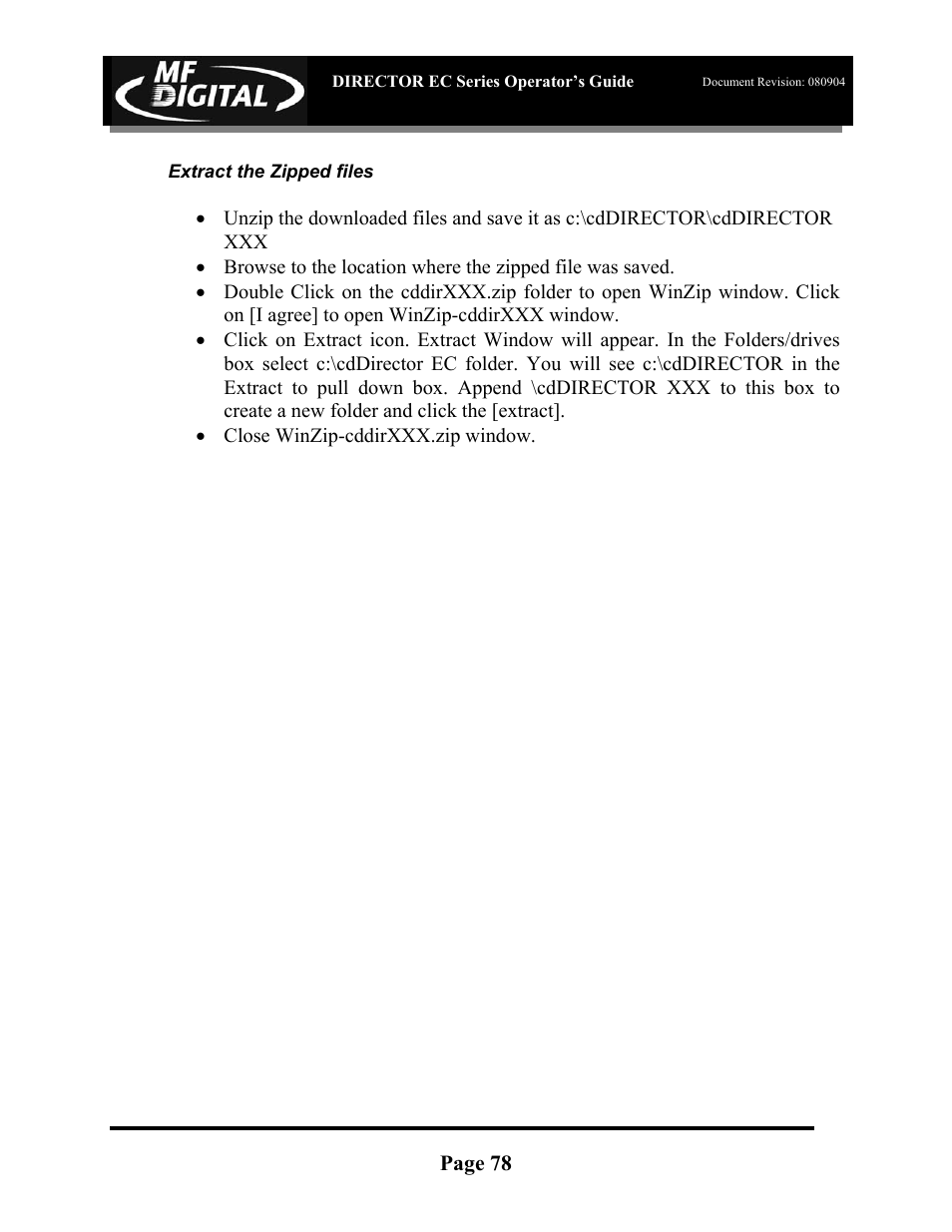 MF Digital Director EC Publishing Series User Manual | Page 79 / 87