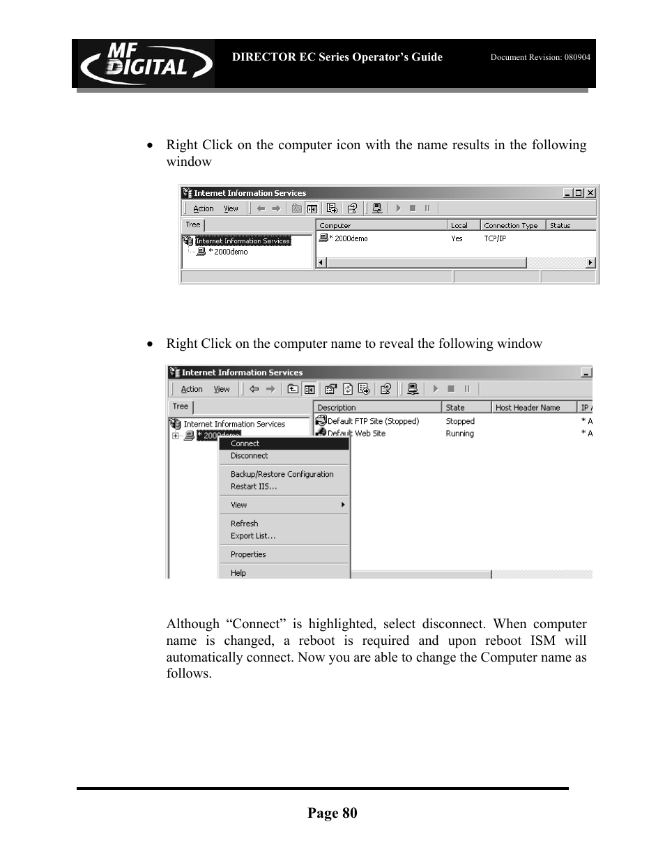 MF Digital Director EC Publishing Series User Manual | Page 81 / 87