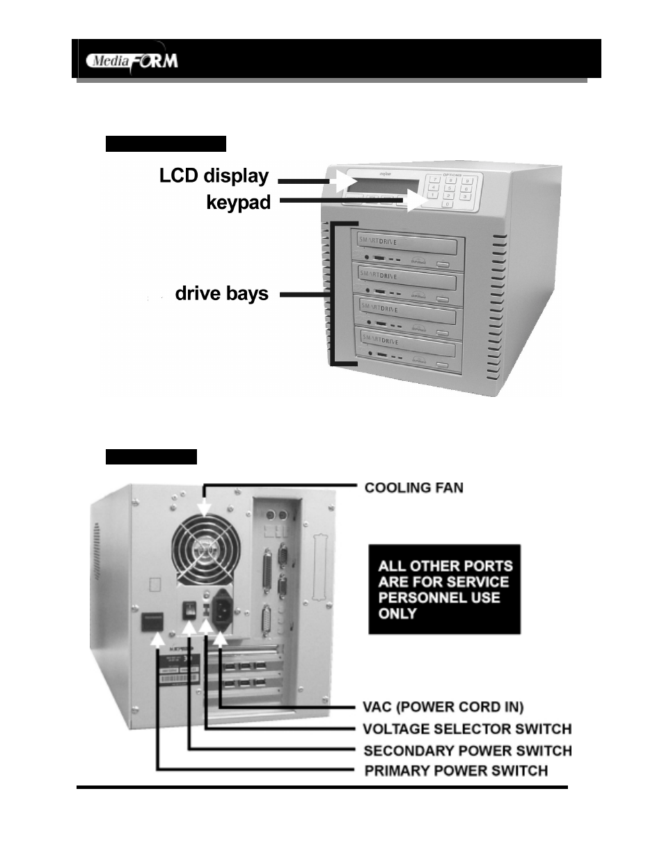 Page 8, Location of cd-5400 components | MF Digital CD-5908 (Rev: 08/01/02) User Manual | Page 9 / 49