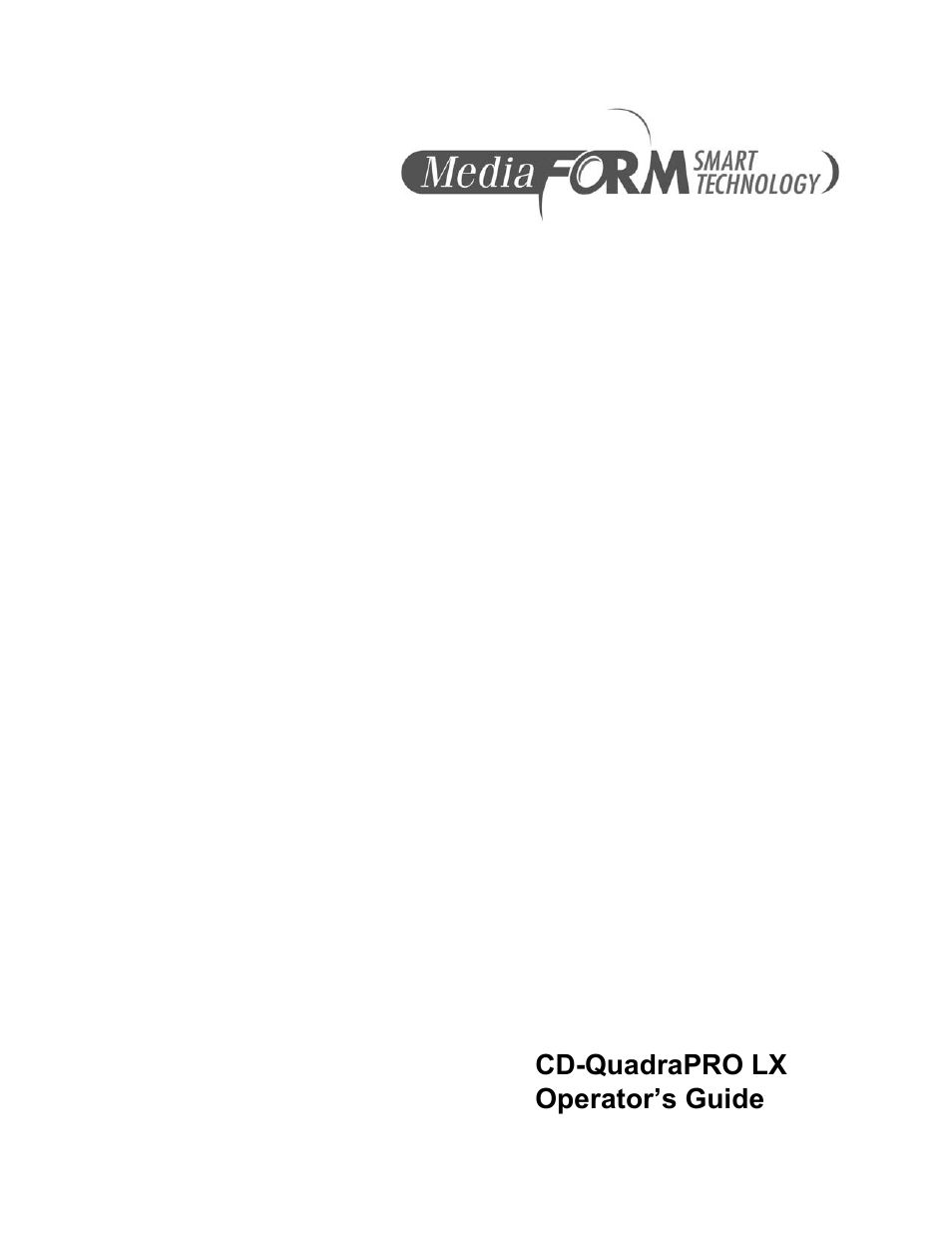 MF Digital CD-QuadraPRO (Rev: 08/01/02) User Manual | 55 pages