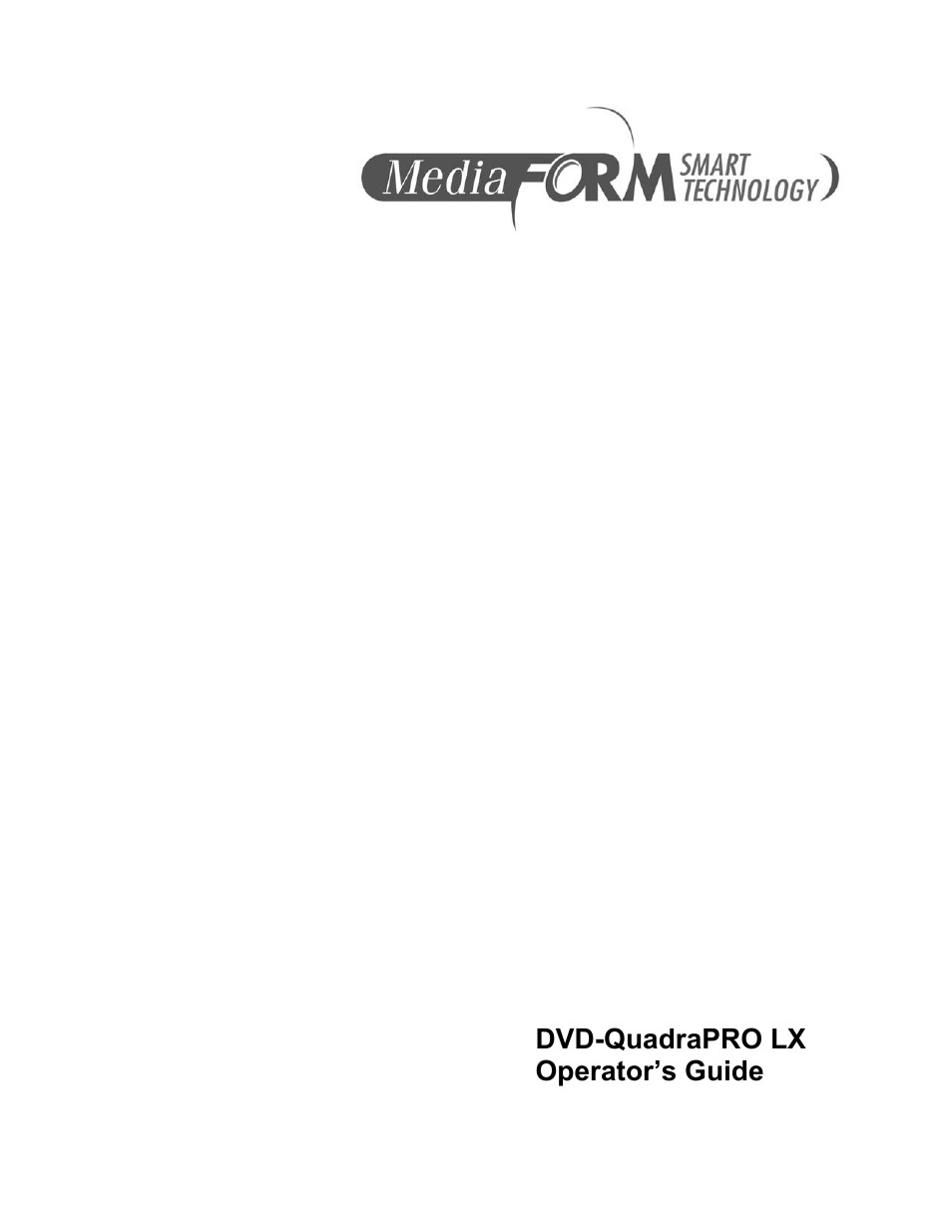 MF Digital DVD-QuadraPRO (Rev: 08/01/02) User Manual | 56 pages