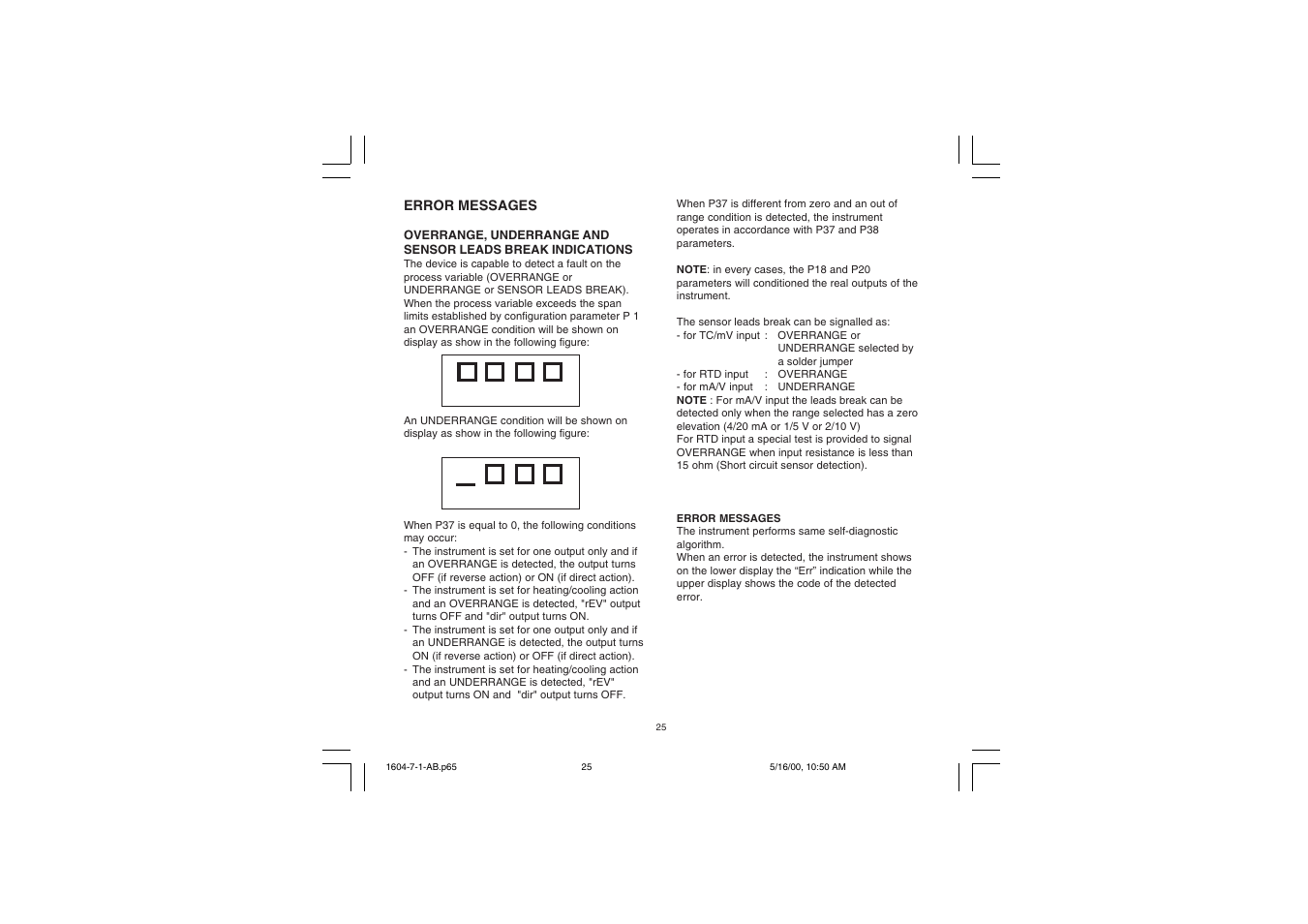 Chromalox TEMPERATURE CONTROLLER 1604-7 User Manual | Page 28 / 39