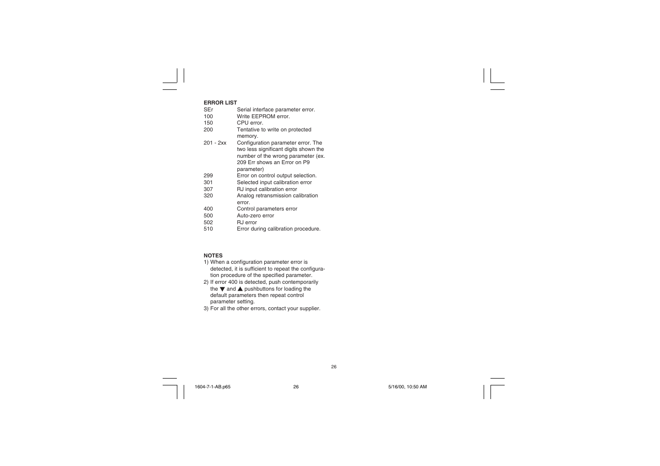 Chromalox TEMPERATURE CONTROLLER 1604-7 User Manual | Page 29 / 39