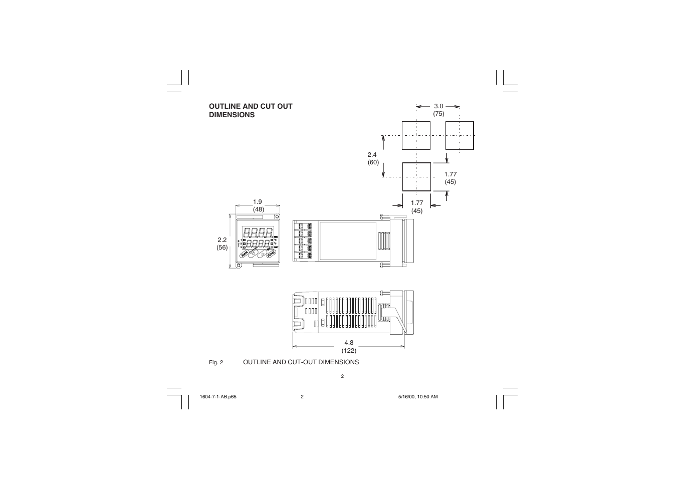 Chromalox TEMPERATURE CONTROLLER 1604-7 User Manual | Page 5 / 39